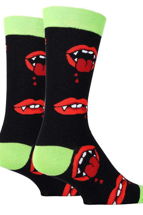 Ahhh Vampire - Men's Funny Novelty Crew Socks