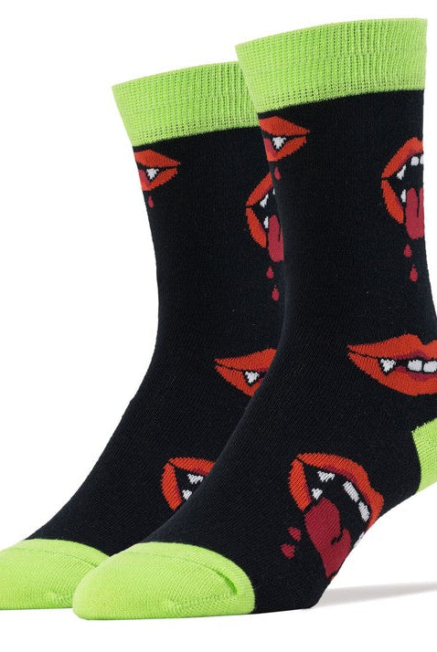 Ahhh Vampire - Men's Funny Novelty Crew Socks