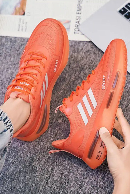 Air Cushion Sports Shoes Men Lace-up Sports Sneakers Outdoor Breathable Casual Shoes Walking