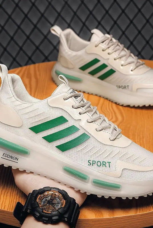 Air Cushion Sports Shoes Men Lace-up Sports Sneakers Outdoor Breathable Casual Shoes Walking