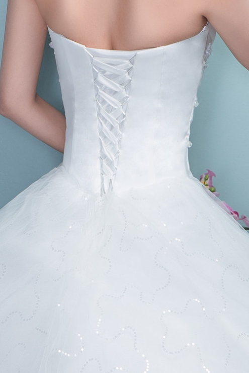 Aliexpress bride wedding dress new large tail size