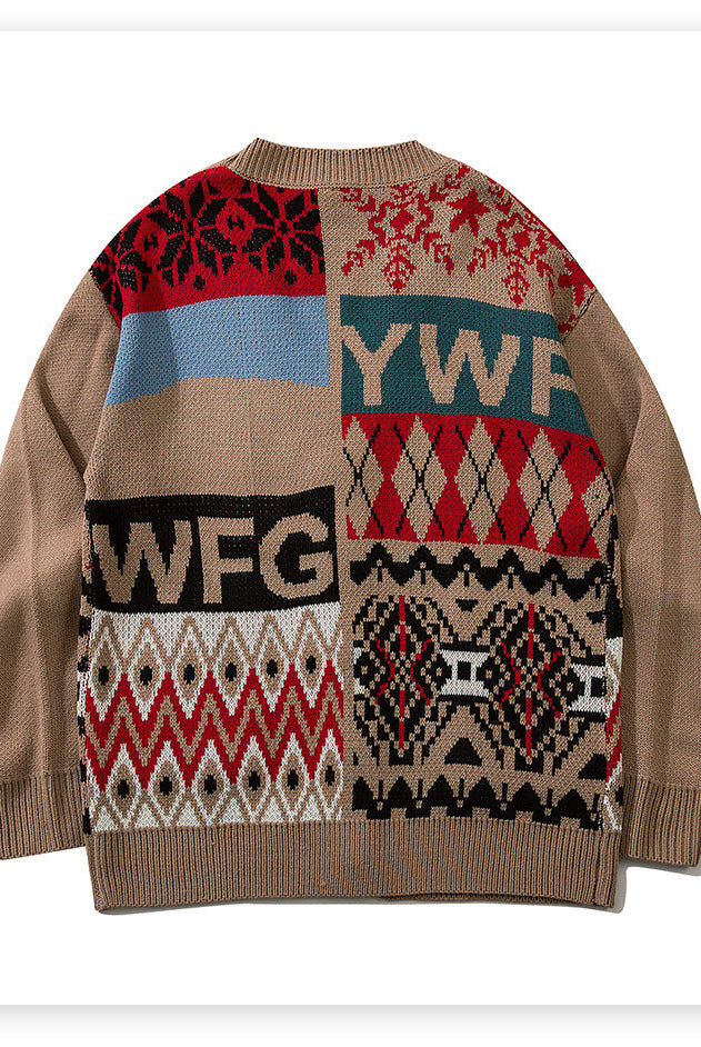 Autumn And Winter New Retro Ethnic Sweaters For Men And Women