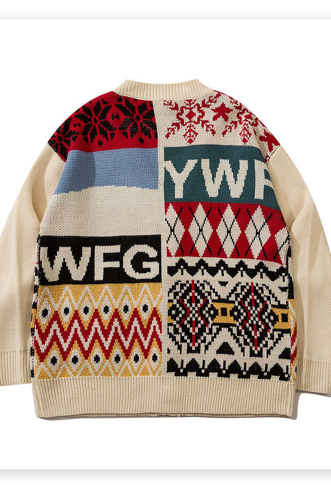 Autumn And Winter New Retro Ethnic Sweaters For Men And Women