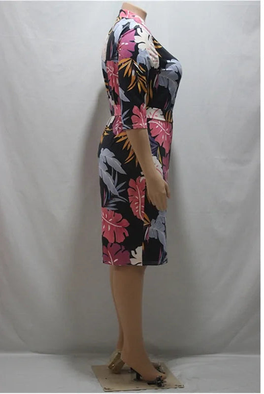 Autumn Women Printed Bodycon Dress