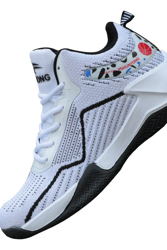 Basketball Shoes High Top Flying Woven Sneakers Breathable