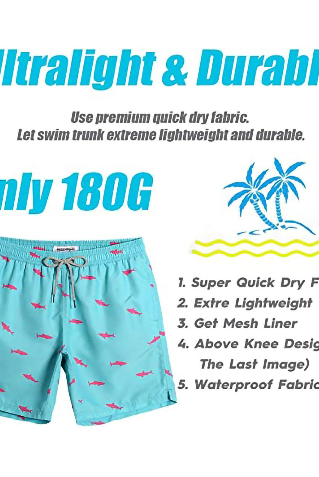 Casual Swimwear Beach Shorts Men