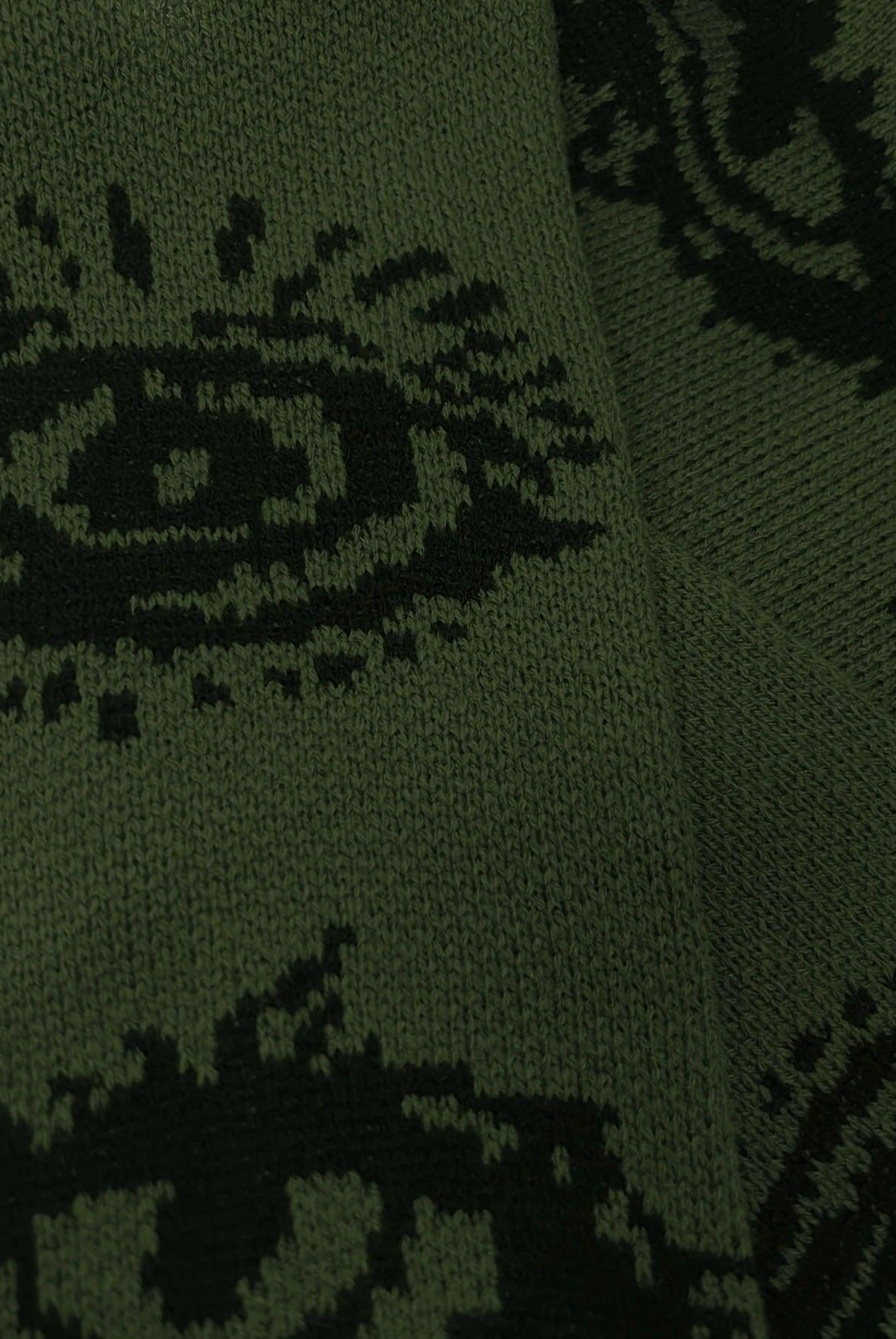 Cool Contrast Color Top All-matching Knitted Sweater