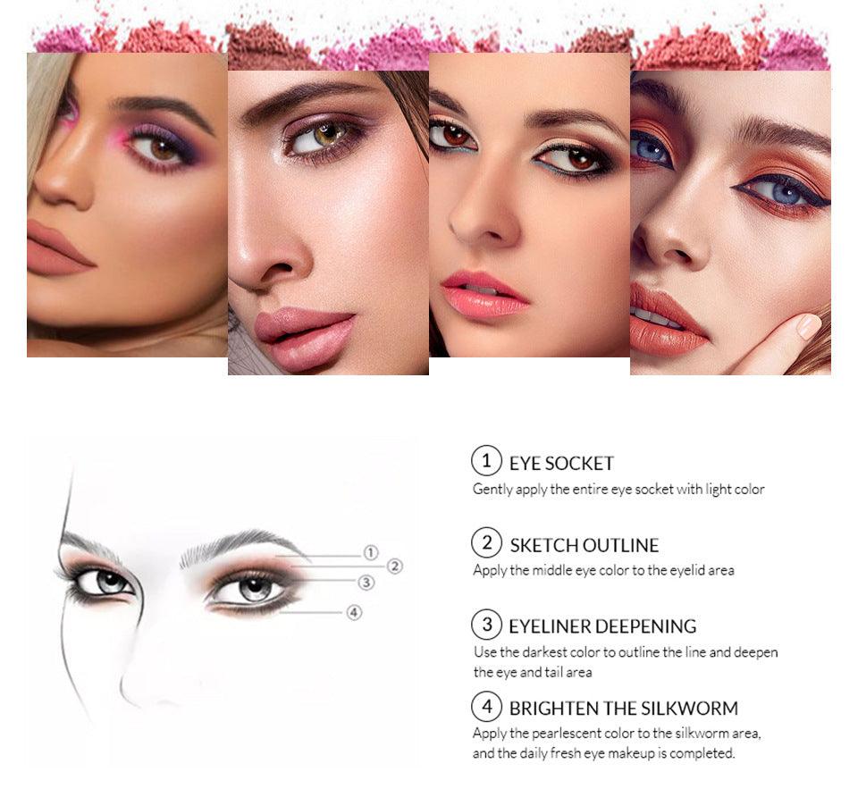 "Cross-border Makeup Set: 177 colors for eyes, blush, lips—versatile and vibrant."