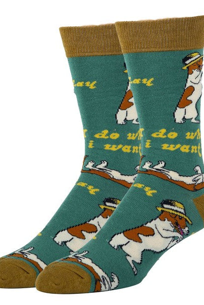 Do what I want - Men's Cotton Crew Funny Socks