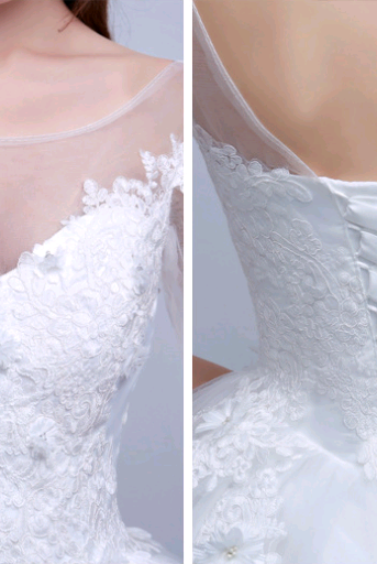 Elegant Slim-fit Wedding Dress with New Shoulder Design