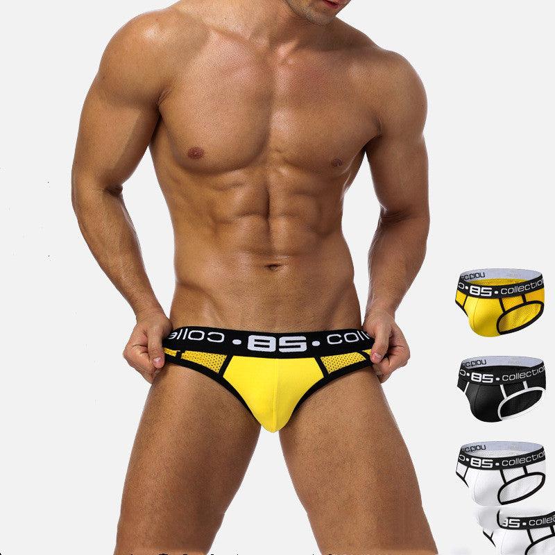 Experience ultimate comfort and breathability with our Men's Mesh Underwear Briefs.