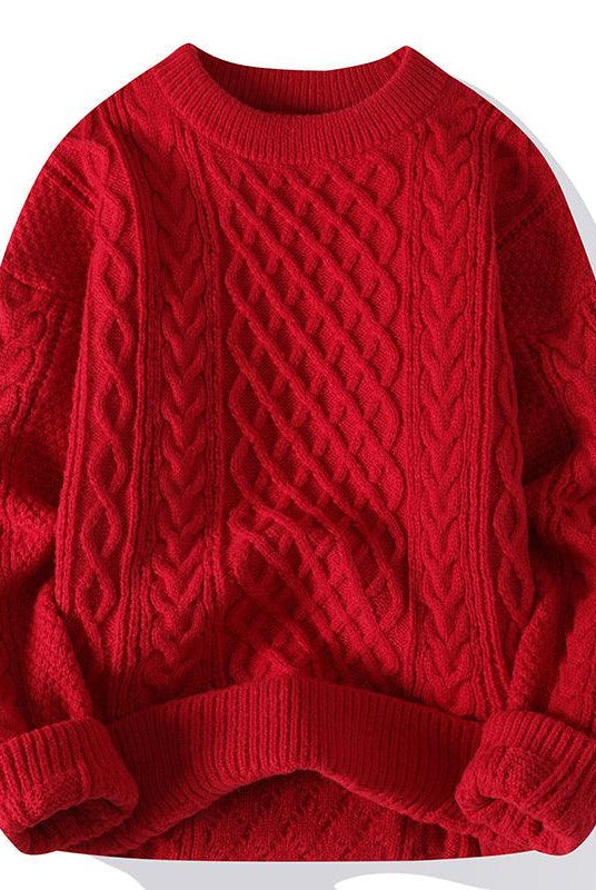 Fashion Personalized Twist Knitwear Men