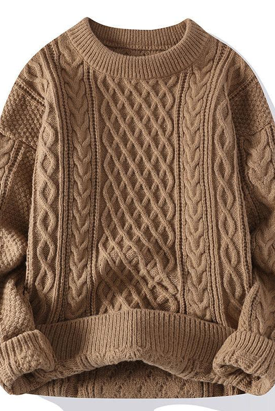 Fashion Personalized Twist Knitwear Men