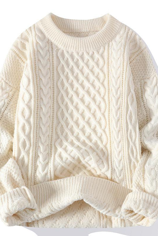 Fashion Personalized Twist Knitwear Men