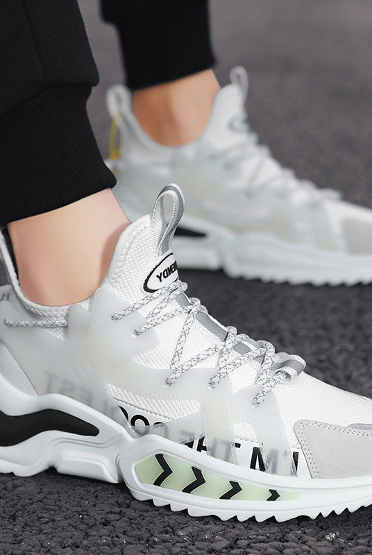 Fashion Sneakers High Top Sport Running Athletic Tennis Walking Shoes Men