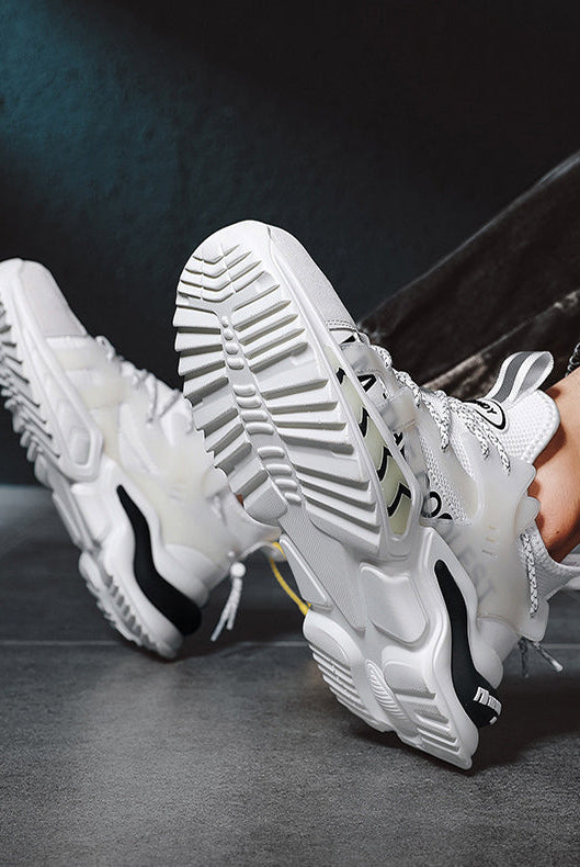 Fashion Sneakers High Top Sport Running Athletic Tennis Walking Shoes Men