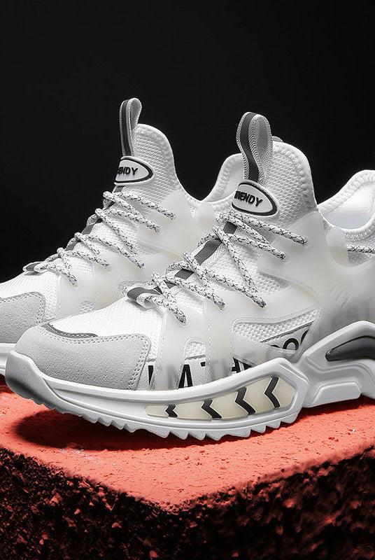 Fashion Sneakers High Top Sport Running Athletic Tennis Walking Shoes Men