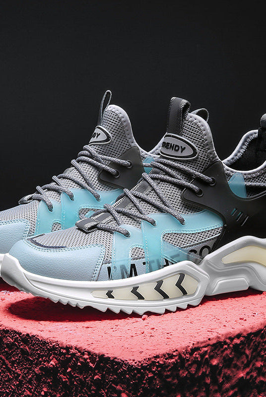 Fashion Sneakers High Top Sport Running Athletic Tennis Walking Shoes Men