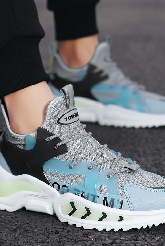 Fashion Sneakers High Top Sport Running Athletic Tennis Walking Shoes Men