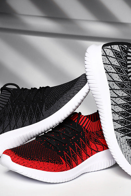 Flying Woven Men's Casual Breathable Running Sneakers Men