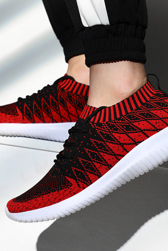 Flying Woven Men's Casual Breathable Running Sneakers Men