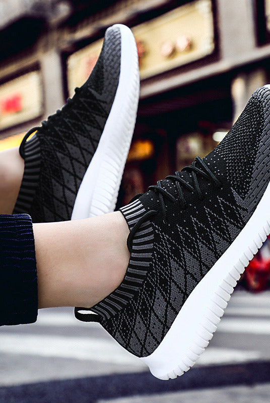 Flying Woven Men's Casual Breathable Running Sneakers Men