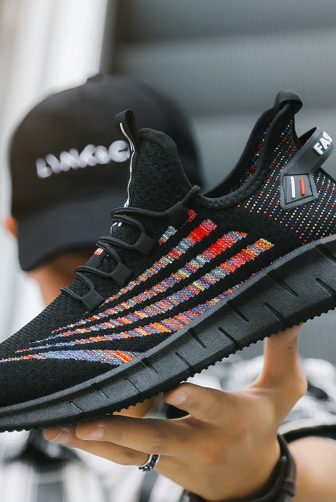 Flying woven sneakers for men and women leisure