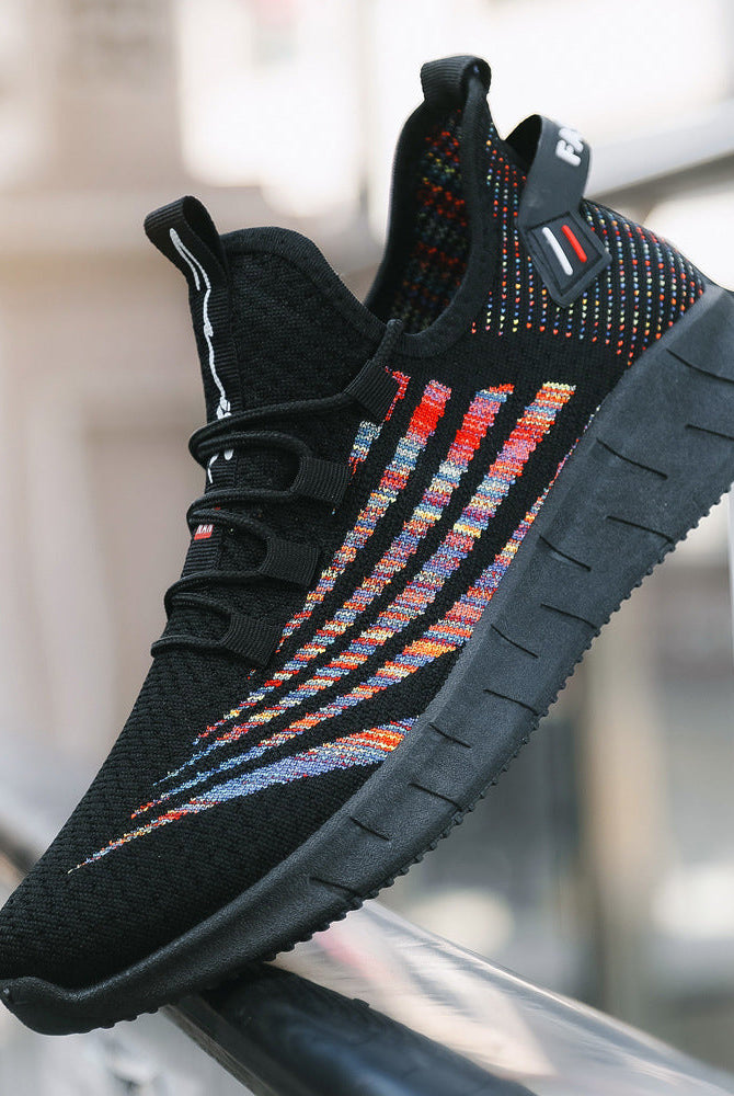 Flying woven sneakers for men and women leisure