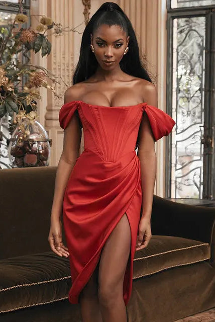 High Quality Summer Satin Bodycon Dress