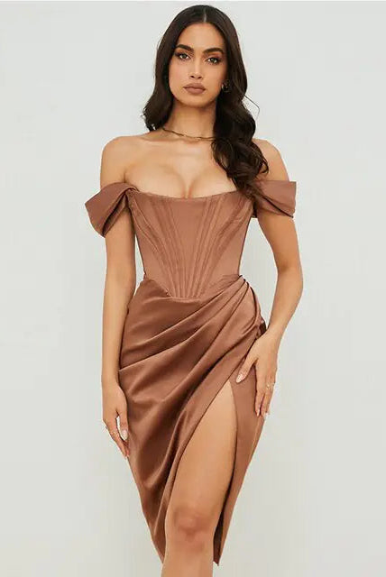 High Quality Summer Satin Bodycon Dress