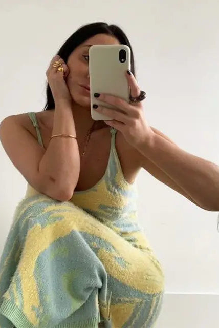 Knit Bodycon Dress Women