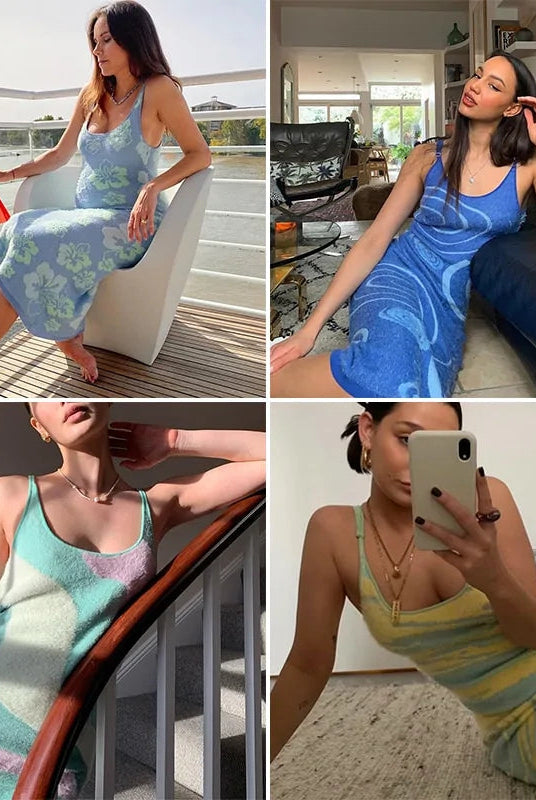 Knit Bodycon Dress Women