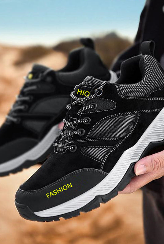 Lace-up Sneakers For Men Casual Breathable Outdoor Hiking Running Sports Shoes