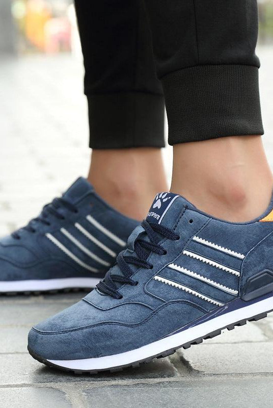 Leather sneakers men casual shoes students