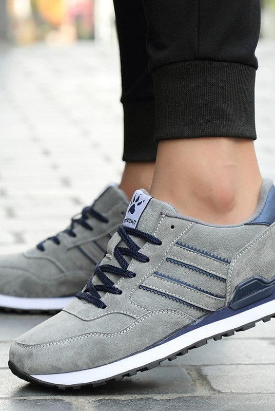 Leather sneakers men casual shoes students