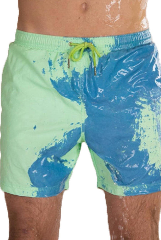 Magical Change Color Beach Shorts Summer Men Swimming Trunks Swimwear Swimsuit Quick Dry bathing shorts Beach Pant