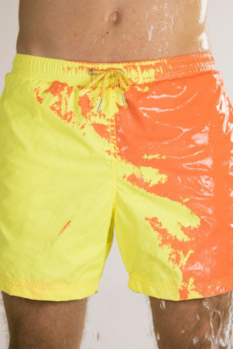 Magical Change Color Beach Shorts Summer Men Swimming Trunks Swimwear Swimsuit Quick Dry bathing shorts Beach Pant