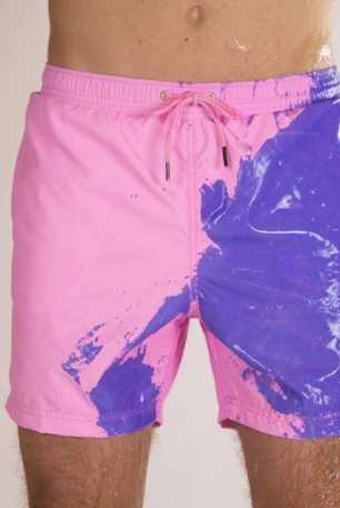 Magical Change Color Beach Shorts Summer Men Swimming Trunks Swimwear Swimsuit Quick Dry bathing shorts Beach Pant