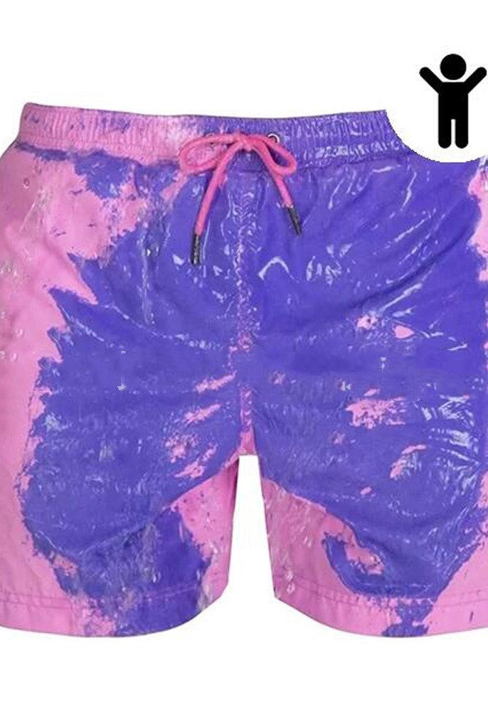 Magical Change Color Beach Shorts Summer Men Swimming Trunks Swimwear Swimsuit Quick Dry bathing shorts Beach Pant