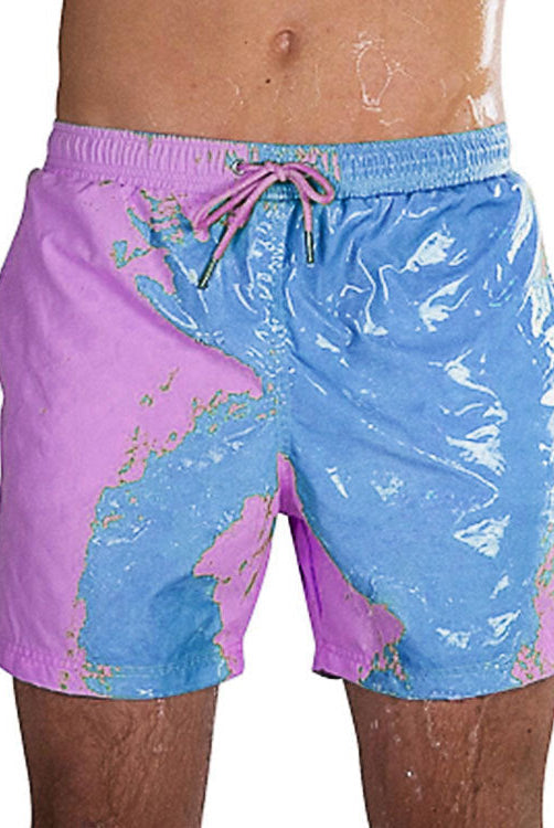 Magical Change Color Beach Shorts Summer Men Swimming Trunks Swimwear Swimsuit Quick Dry bathing shorts Beach Pant