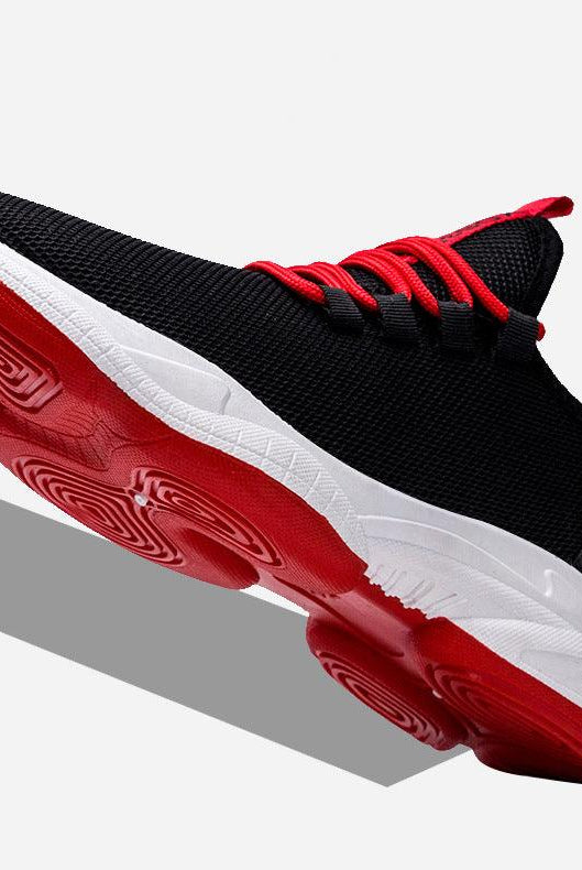 Men Sneakers Black White Sports Shoes