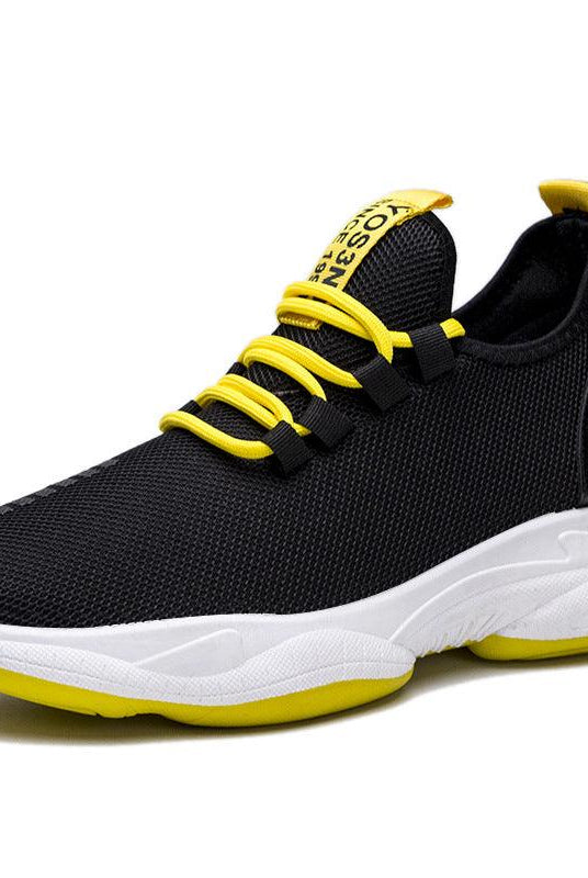 Men Sneakers Black White Sports Shoes