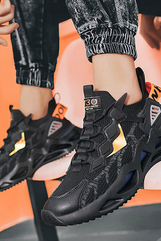 Men Sneakers Cool Wave Sole Sport Running Shoes