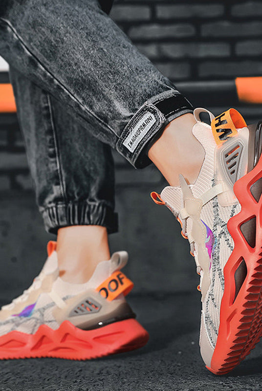 Men Sneakers Cool Wave Sole Sport Running Shoes