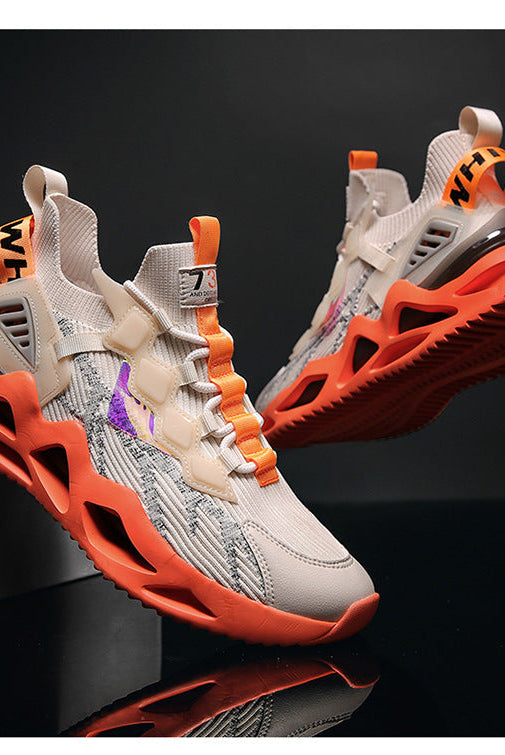 Men Sneakers Cool Wave Sole Sport Running Shoes