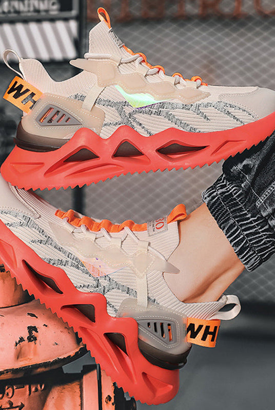 Men Sneakers Cool Wave Sole Sport Running Shoes