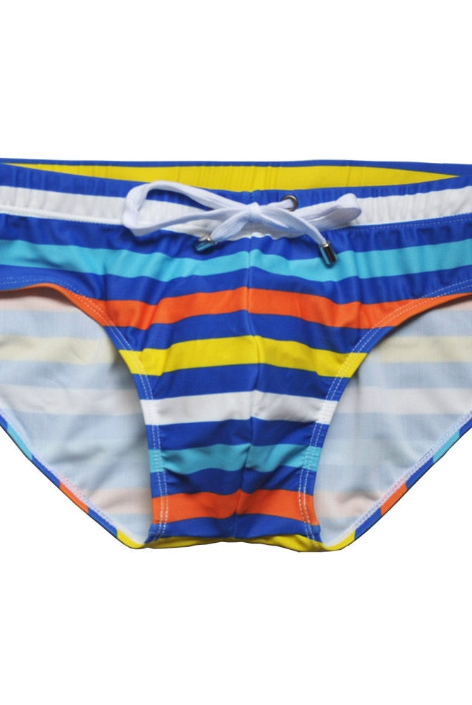 Men Striped swimwear with rope Brand Beach Short Trunks Surfing