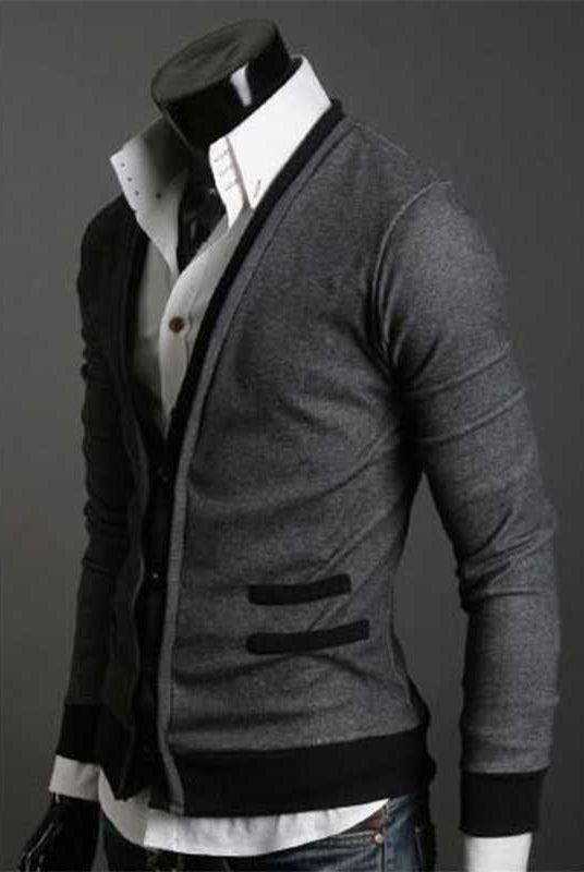 Men's Fashion Jacket New Men Cardigan Sweaters Fashion Wool