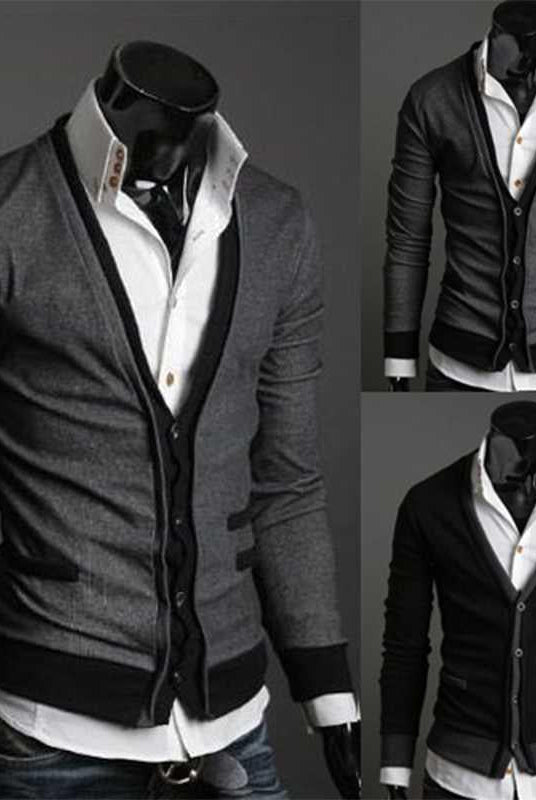 Men's Fashion Jacket New Men Cardigan Sweaters Fashion Wool