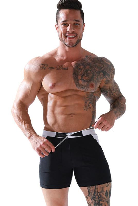 Men's Pocket Lined Tethered Swim Shorts